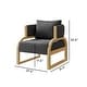 preview thumbnail 5 of 35, Corvus Danzig Teddy Fabric 1-Piece Accent Chair