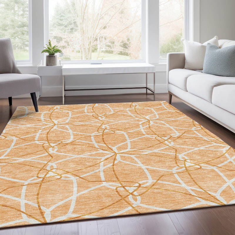 Premium Washable Super Soft Modern Floral Mayfield Rug