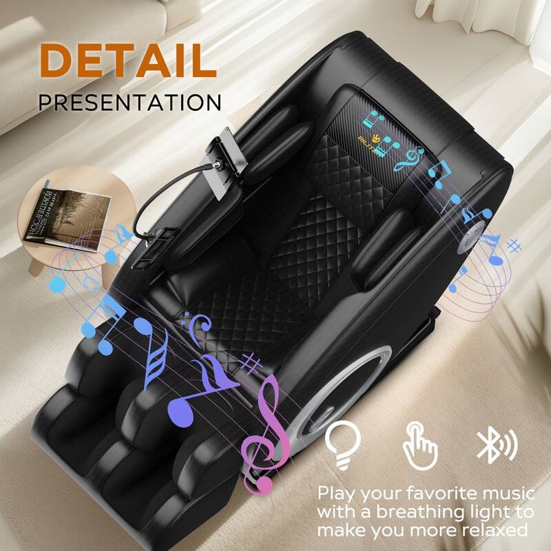 2025 3D Full Body Massage Chair w/Air Pressure and Zero Gravity (180LBS/6.1FT Capacity)