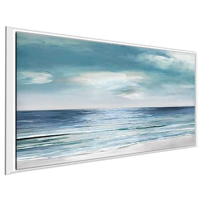 "Blue Silver" Print on Floating Canvas