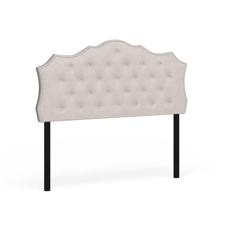 Gracewood Hollow Farouk Fabric Headboard - Beige - Queen