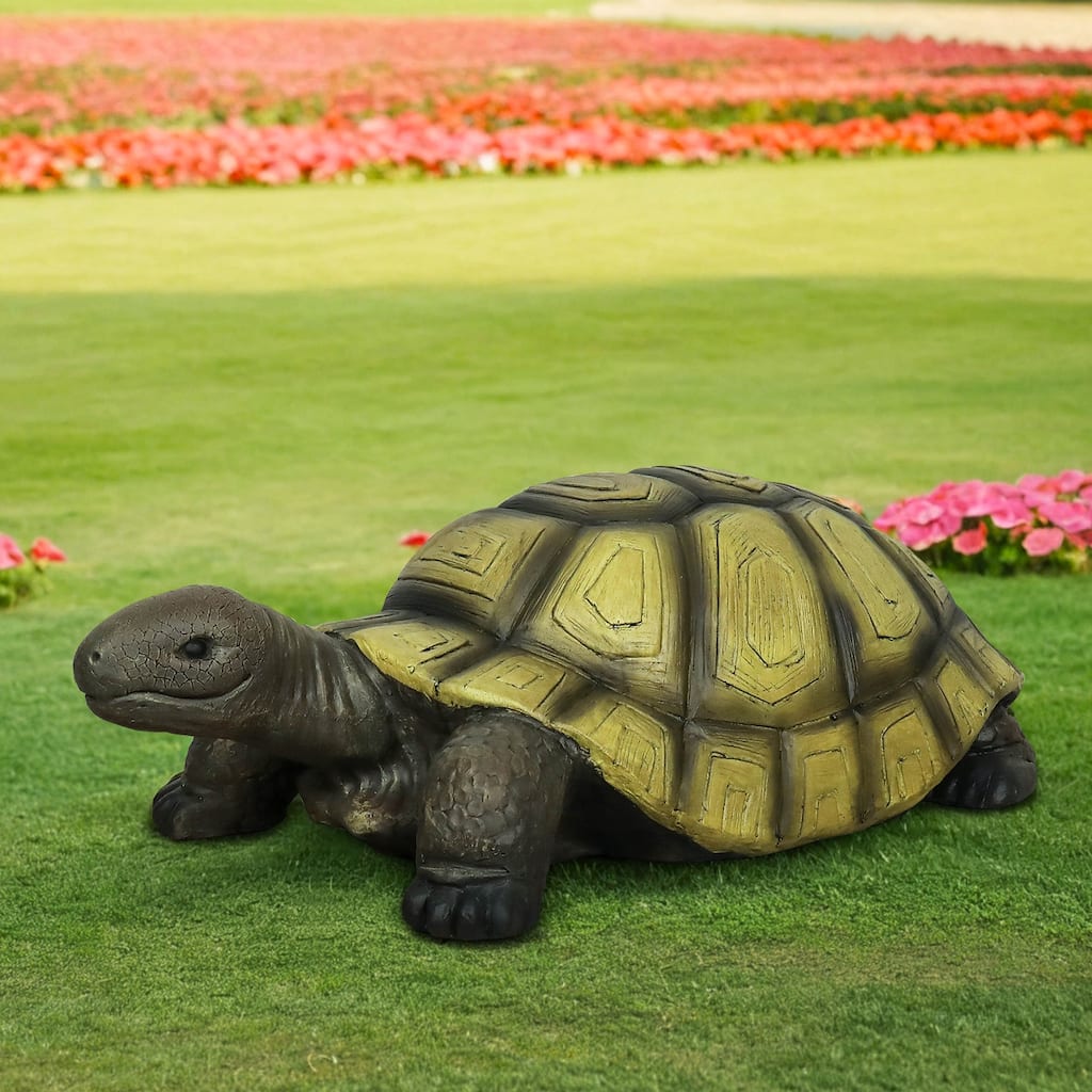 11.4in H Concrete Garden Statue for Outdoor, Statue for Home and Garden(Tortoise)