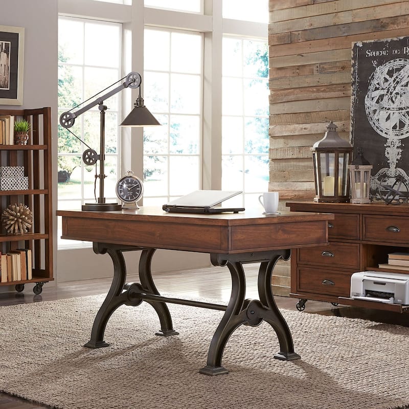 Arlington House Cobblestone Brown 4-piece Desk Set - Cobblestone Brown