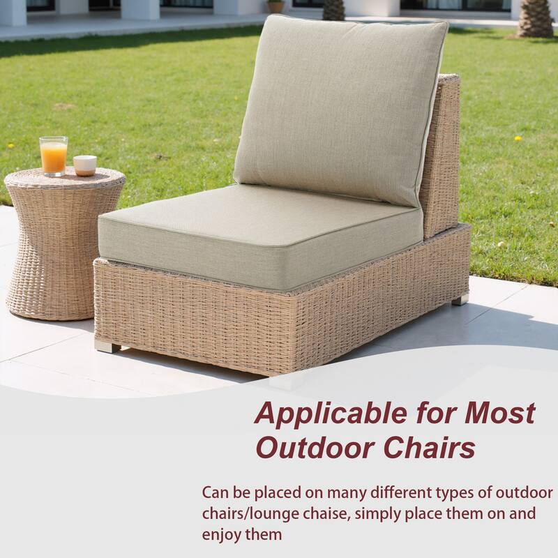 24"x23" Deep Seat Sunbrella Thick Cushion For Outdoor Club Chair,Rocking Chair