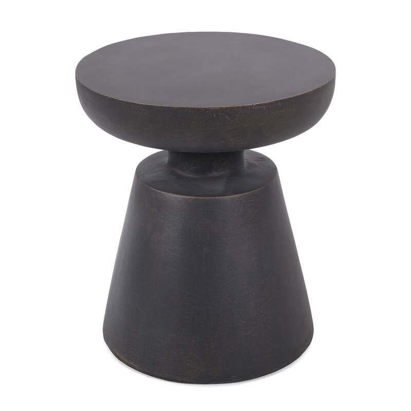 Outdoor LightWeight Concrete Side Table - 19.18