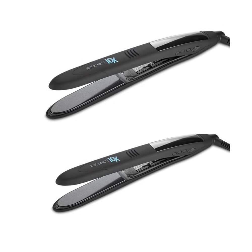 Bio Ionic 10x Pro Styling Flat Iron, 1 Inch - Set of 2