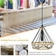 preview thumbnail 4 of 8, Vintage Pendant Light, Hemp Rope Rattan Hanging Light Retro Industrial Style