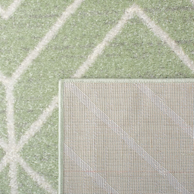 SAFAVIEH Adirondack Benilda Modern Geometric Rug - 6' x 6' Square - Sage/Ivory
