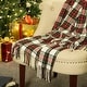 preview thumbnail 4 of 18, Glitzhome 50 x 60 Knitted Acrylic Plaid Woven Throw Blanket with Tassels
