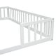 preview thumbnail 32 of 32, Double Twin Floor Bed with Fence, Guardrails,Without Door