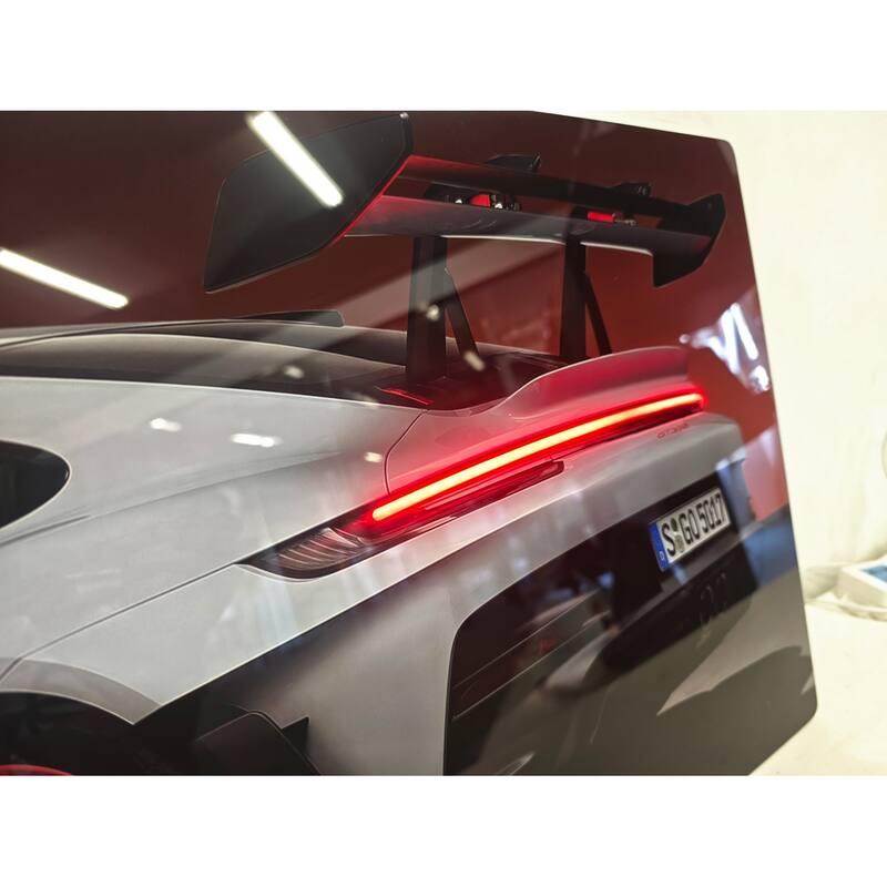 Sports Car LED Wall Art - Acrylic UV Printed Light Up Picture with Remote Control, Modern Illuminated Wall Decoration