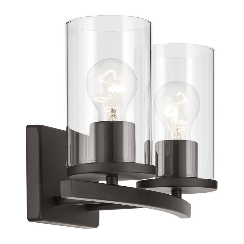 Kichler Lighting Crosby Bathroom Vanity Light with Clear Glass