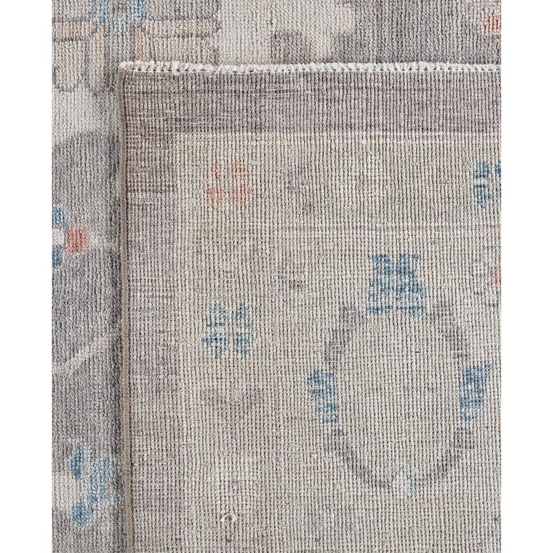 Oushak One-of-a-Kind Hand-Knotted Area Rug - Gray - 9' 9" x 13' 5"