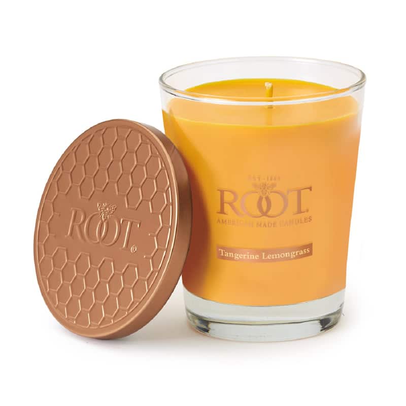 Root Candles Tangerine Lemongrass 10.5 oz Large Veriglass Jar