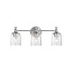 preview thumbnail 1 of 9, Maxim 21353 Swirl 3 Light 23" Wide Vanity Light Satin Nickel