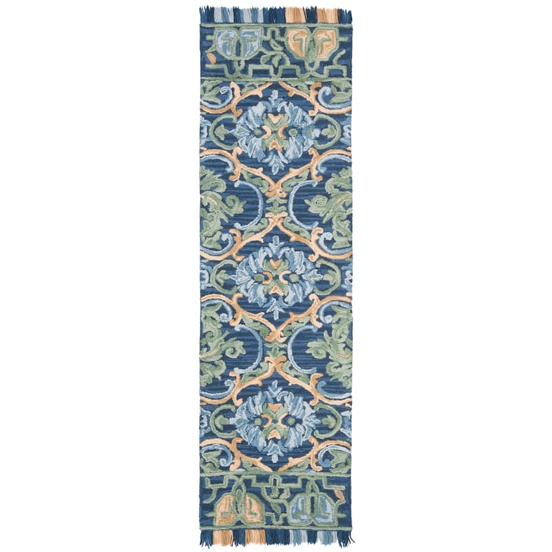 SAFAVIEH Handmade Blossom Parthenia Floral Wool Rug