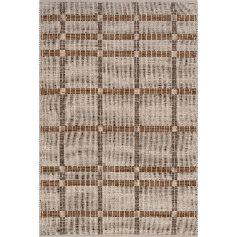 Annie Plaid Wool and Cotton Area Rug