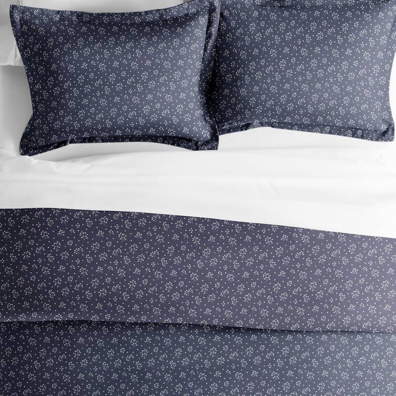 Becky Cameron Midnight Blossoms 3-Piece Pattern Duvet Cover Set