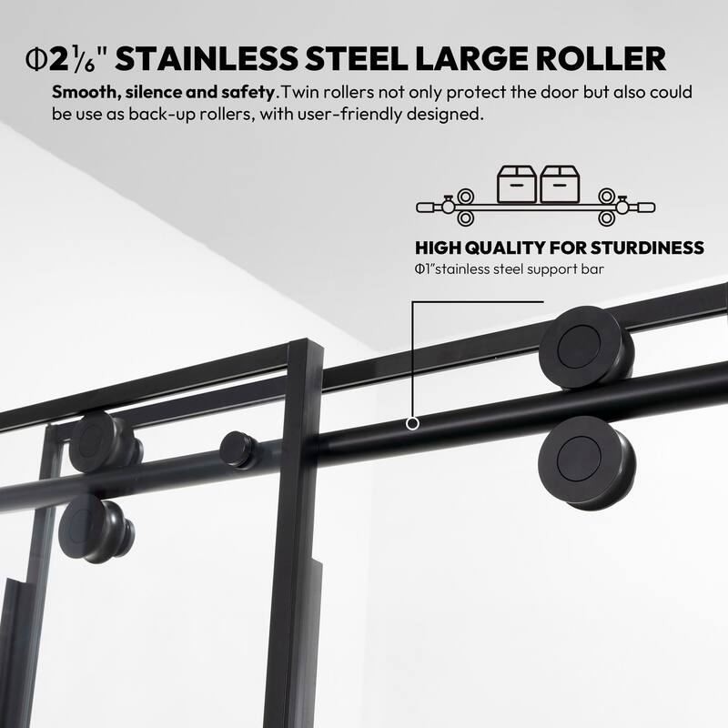 Miseno MSD-LOSA-6478-SS Losar 78" High x 64" Wide Sliding Framed