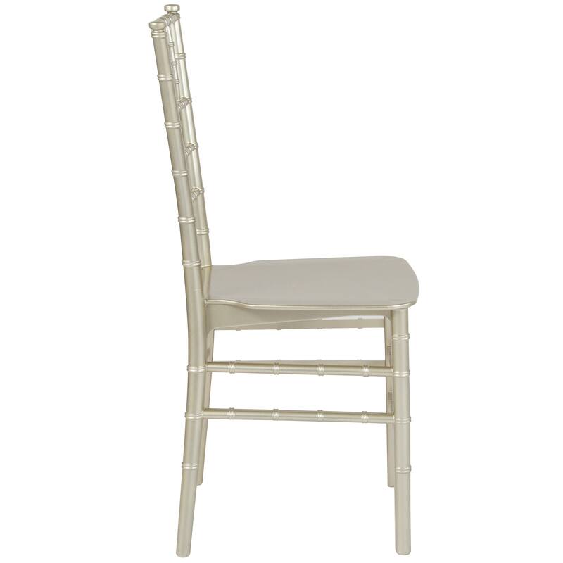 Resin Stackable Chiavari Chair - 15"W x 18.75"D x 35"H - 15"W x 18.75"D x 35"H