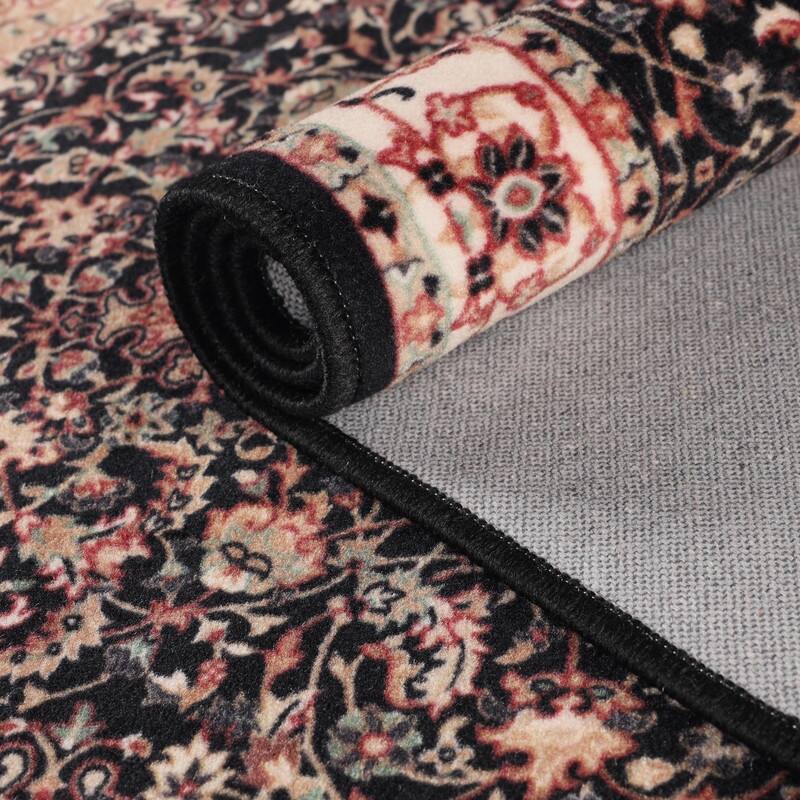 Superior Chatou Floral Medallion Washable Indoor Runner or Area Rug