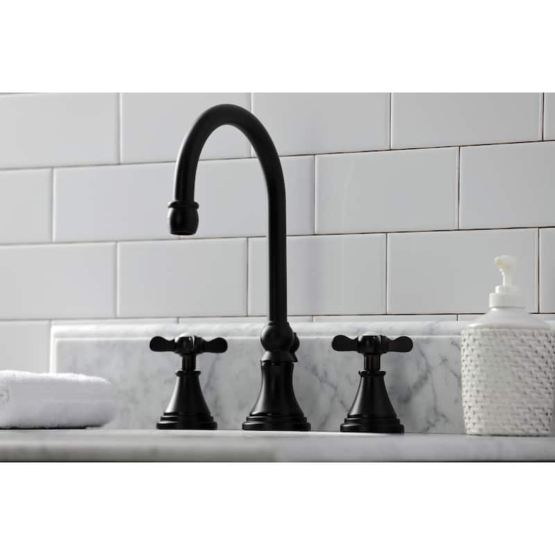 Kingston Brass Essex 8 in. Widespread Bathroom Faucet - Matte Black