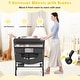 preview thumbnail 10 of 8, Gymax Baby Changing Table Portable Newborn Nursery Organizer - See Details
