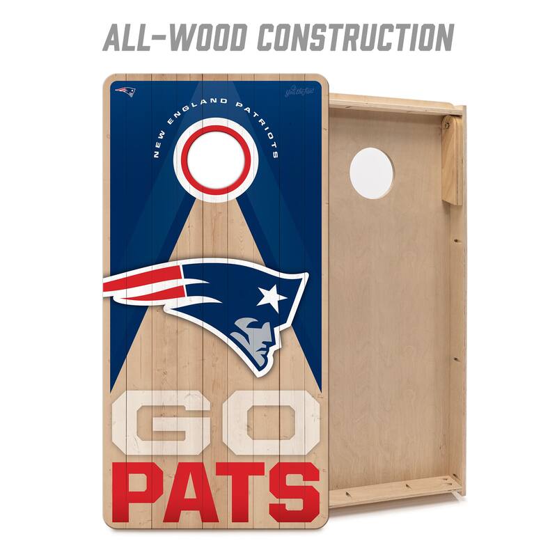 New England Patriots NFL 2x4 Professional Cornhole Board Set