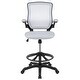 preview thumbnail 49 of 51, Mid-back Mesh Ergonomic Flip-up Arms Drafting Chair