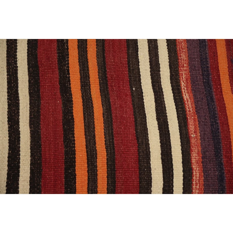 Hand Woven Oriental 100% Wool Carpet Southwestern Tribal Multi-Colored Kilim Area Rug - 7' 10'' X 4' 7''