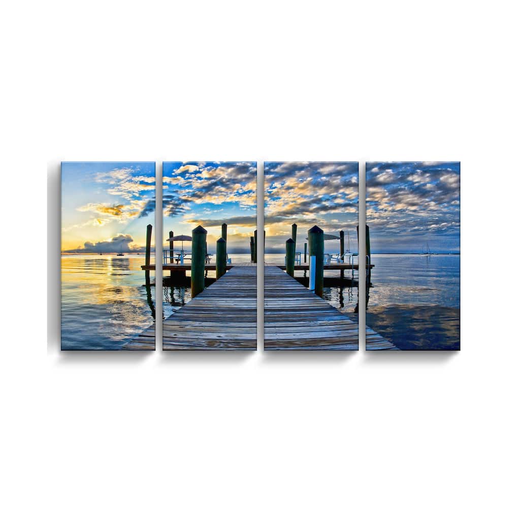 Ready2HangArt 'Key Largo' 4-Piece Wrapped Canvas Wall Art Set