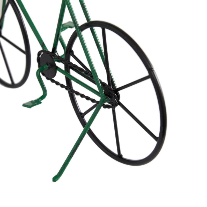 Multi Colored Metal Handmade Bike Sculpture (Set of 4)