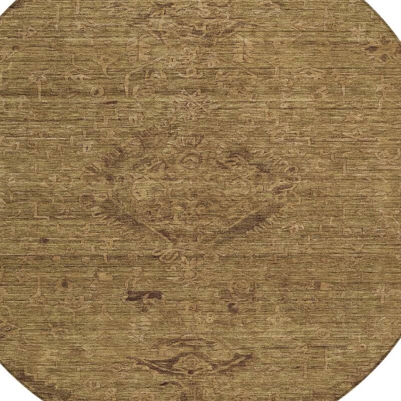 HomeRoots Floral Traditional Rectangle Outdoor Rug