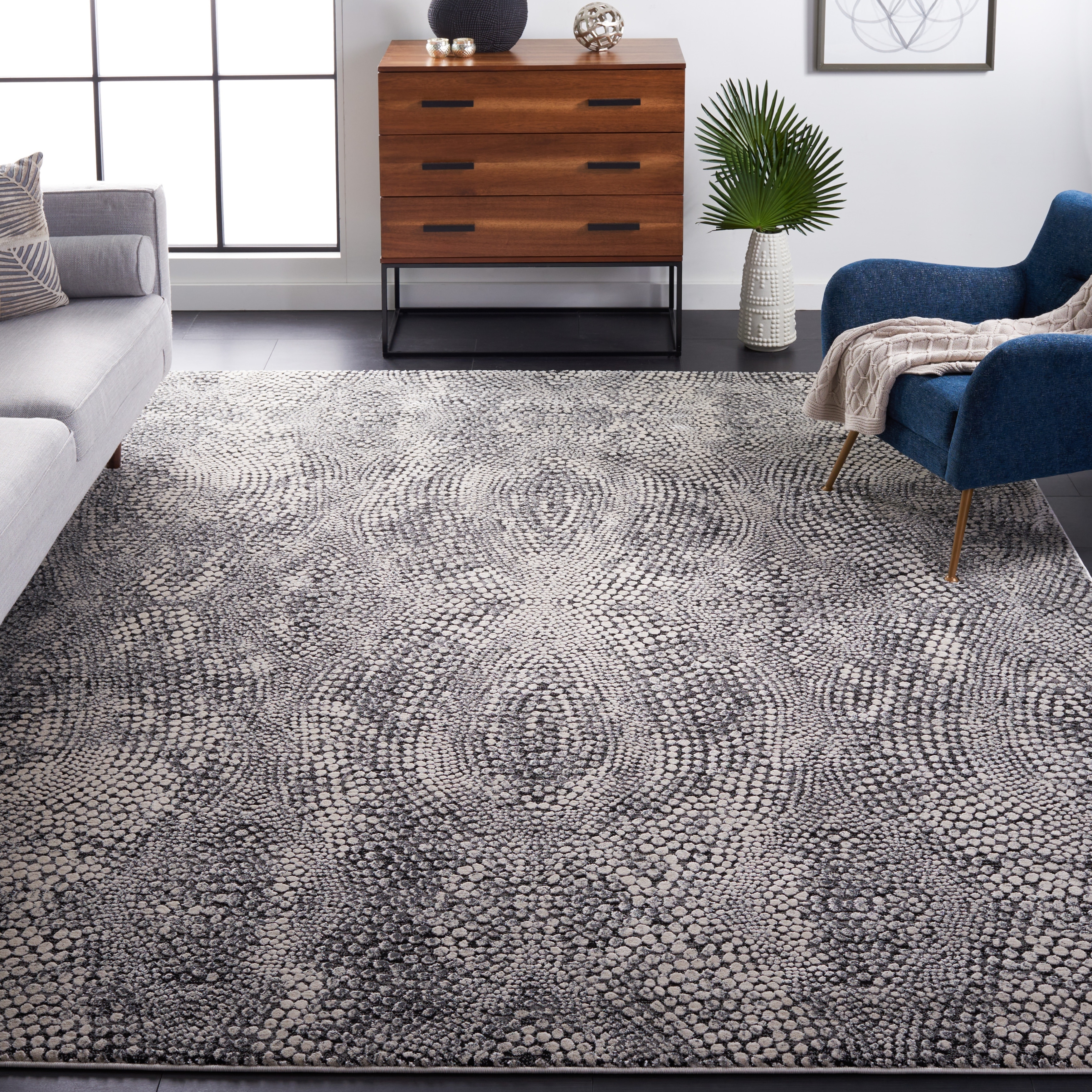 SAFAVIEH Lurex Carleen Modern Abstract Polyester Rug