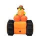 preview thumbnail 10 of 16, Glitzhome 7ft Fall Lighted Inflatable Tractor Scarecrow Decor