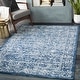 preview thumbnail 4 of 23, Livabliss Juventas Distressed Medallion Area Rug Navy - Rectangle - 9' x 12' 3"