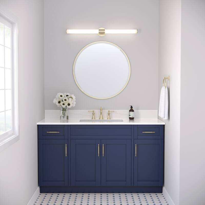 Millennium Lighting Truman LED Bathroom Vanity Fixture in Multiple Finishes - 36 Inch - Modern Gold