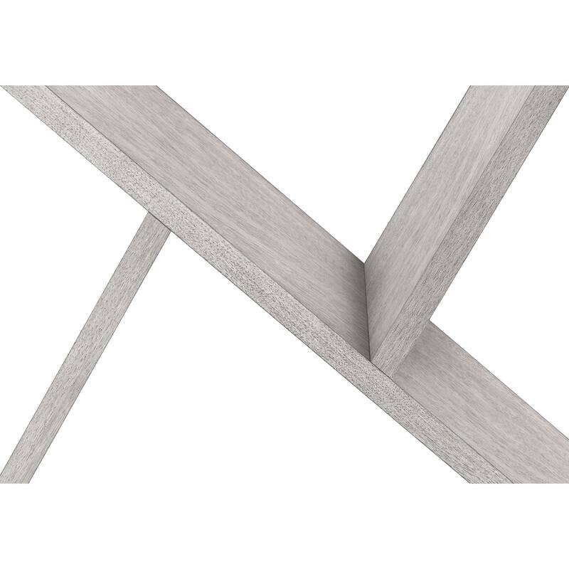 Accent Table, Side, End, Nightstand, Narrow, Small, Bedroom, Living Room, Lamp, Grey Veneer, Contemporary