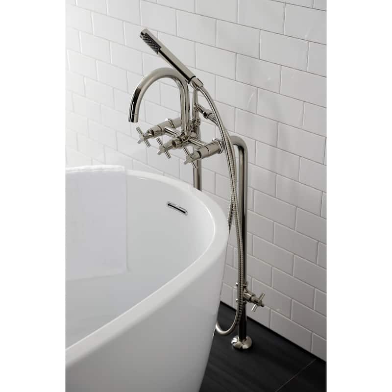 Kingston Brass Concord Floor Mounted Tub Filler with Built-In Diverter