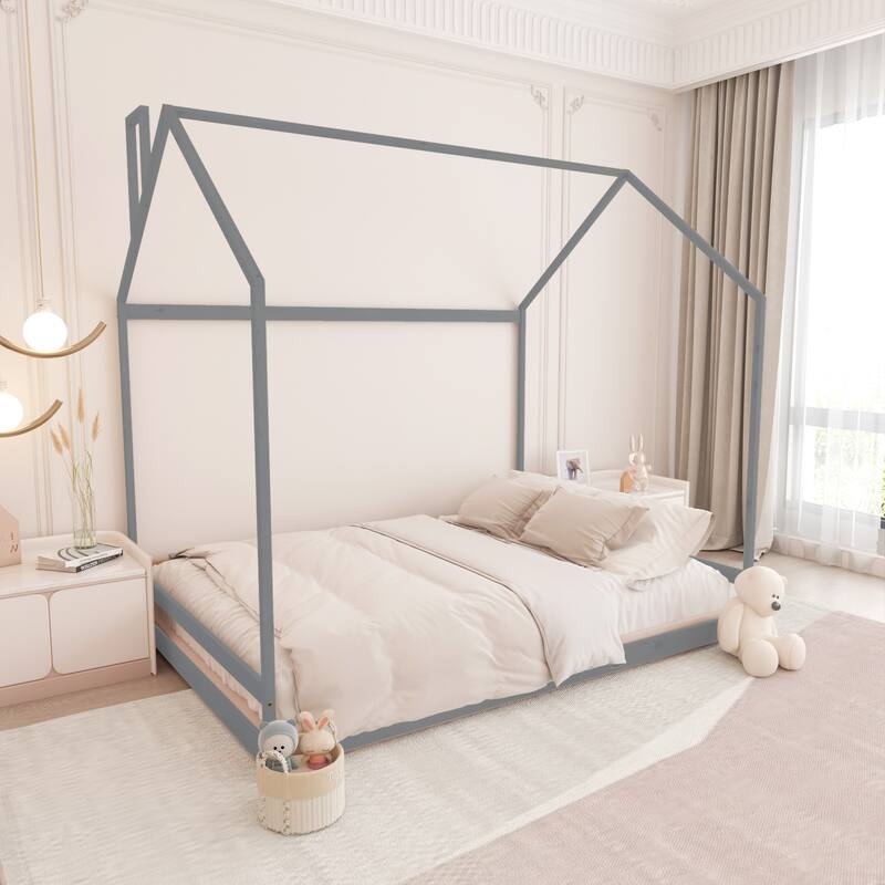 House Bed Frame Wood Bed