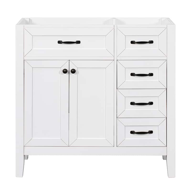 36" Bathroom Vanity without Sink,Bathroom Cabinet with Drawers