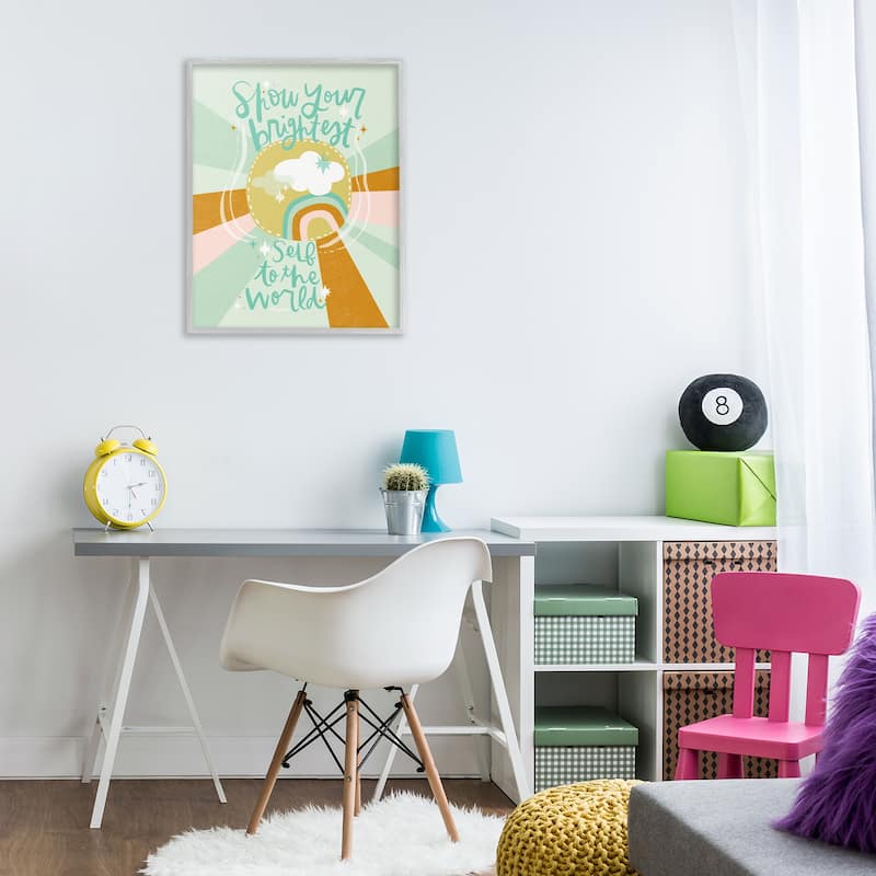 Stupell Show Your Brightest Self Framed Giclee Art Design By Mandy Ford Art + Illustration