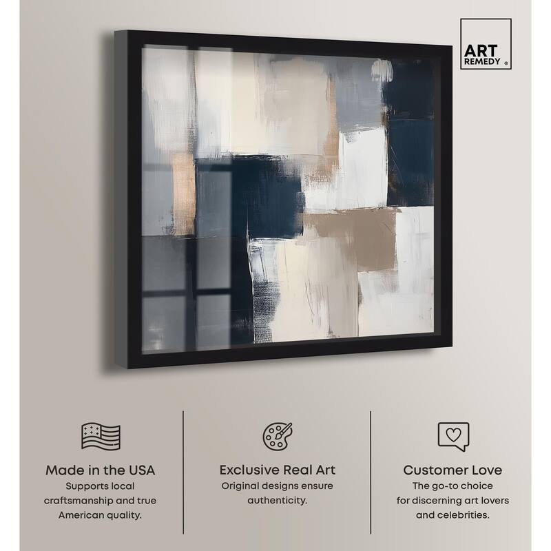 Blue Mood Depth III Shadowbox by Art Remedy