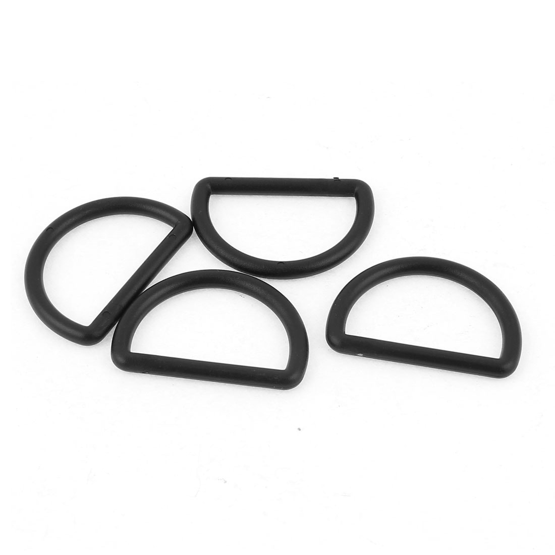 Home Buckles 25mm Black Plastic Round D Ring Bags Buckle For Handbag Backpack Pack Of