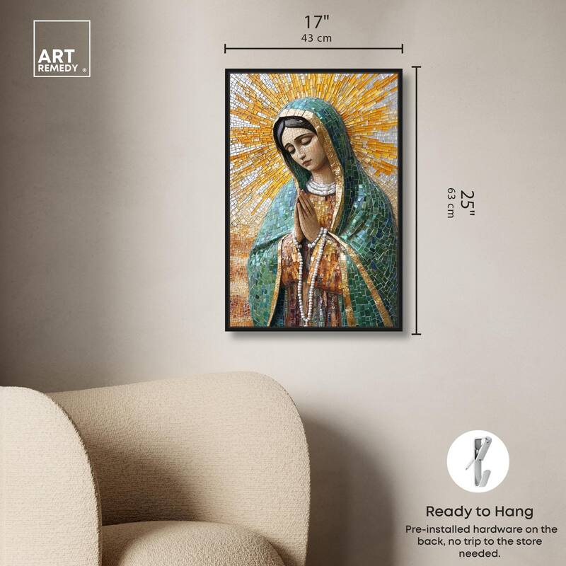 Tessellated Tepeyac Vision Canvas by Art Remedy