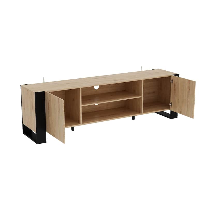 Entertainment Center with Fireplace Option:2 Flame Modes1500W 68.9"W