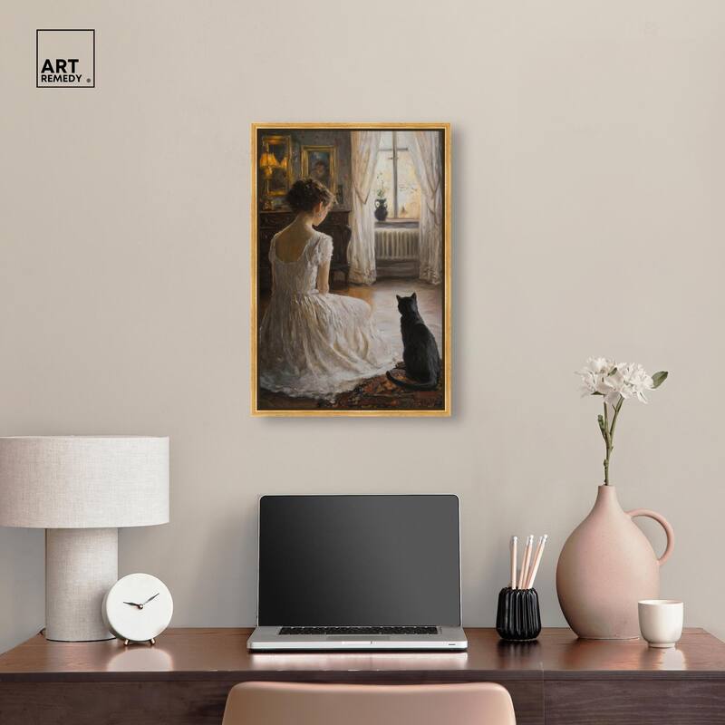 Her Faithful Companion Canvas by Art Remedy
