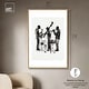 preview thumbnail 50 of 60, Bebop II Black Art Canvas Print by Art Remedy