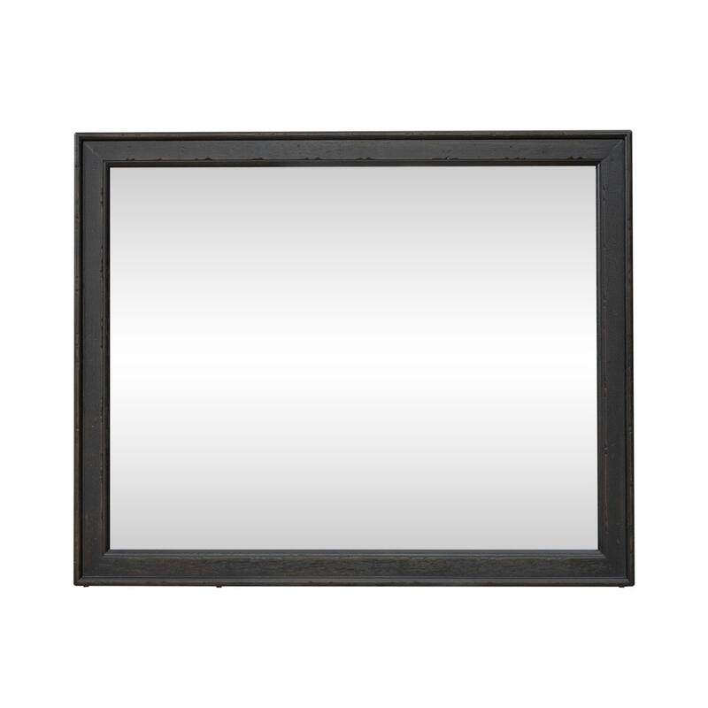 Americana Farmhouse Black Landscape Mirror