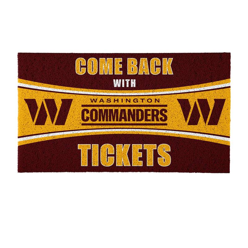 Liberty University 28 in. x 16 in. PVC "Come Back With Tickets" Trapper Door Mat